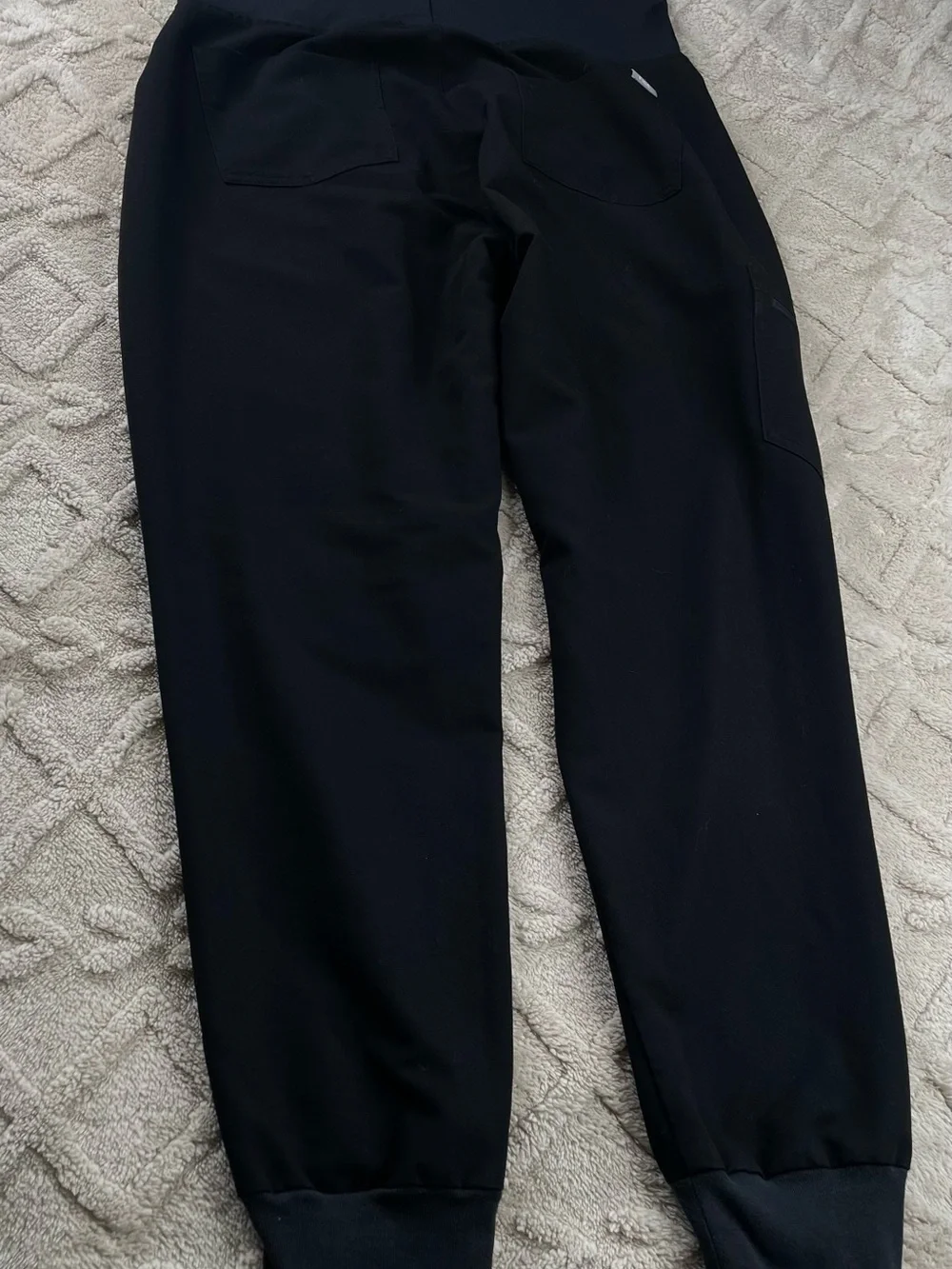Figs Black Maternity Jogger Pants w/ Stretch Panel ~ Size Large‎ ~ Medical Staff